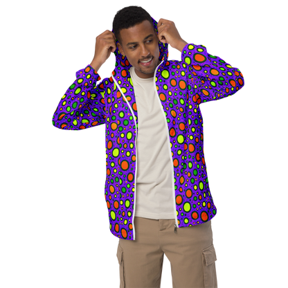 Men's Windbreaker - Luminous Bubbles