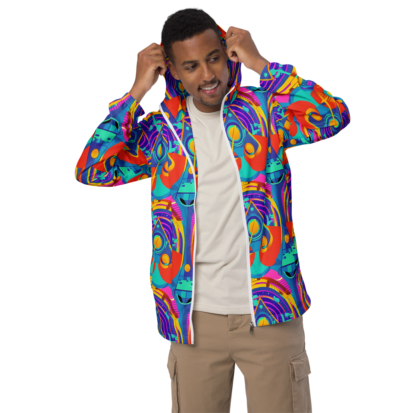 Men's Windbreaker - Blast of Color