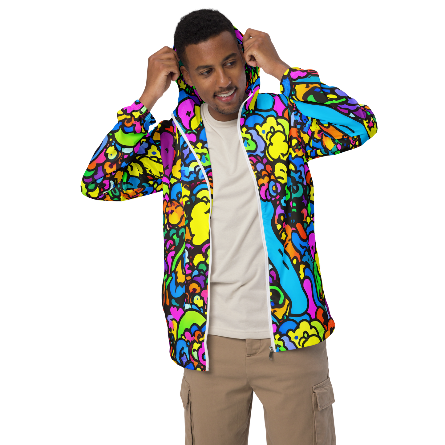 Men's Windbreaker - Kaleidoscope Garden