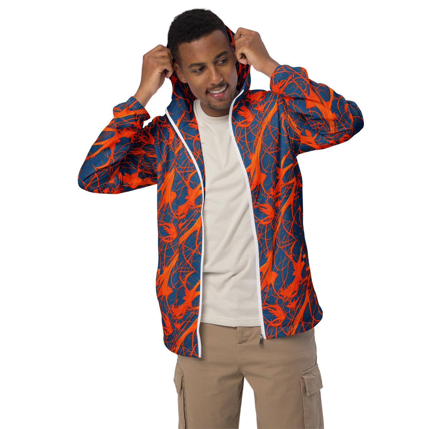 Men's Windbreaker - Nautical Ember