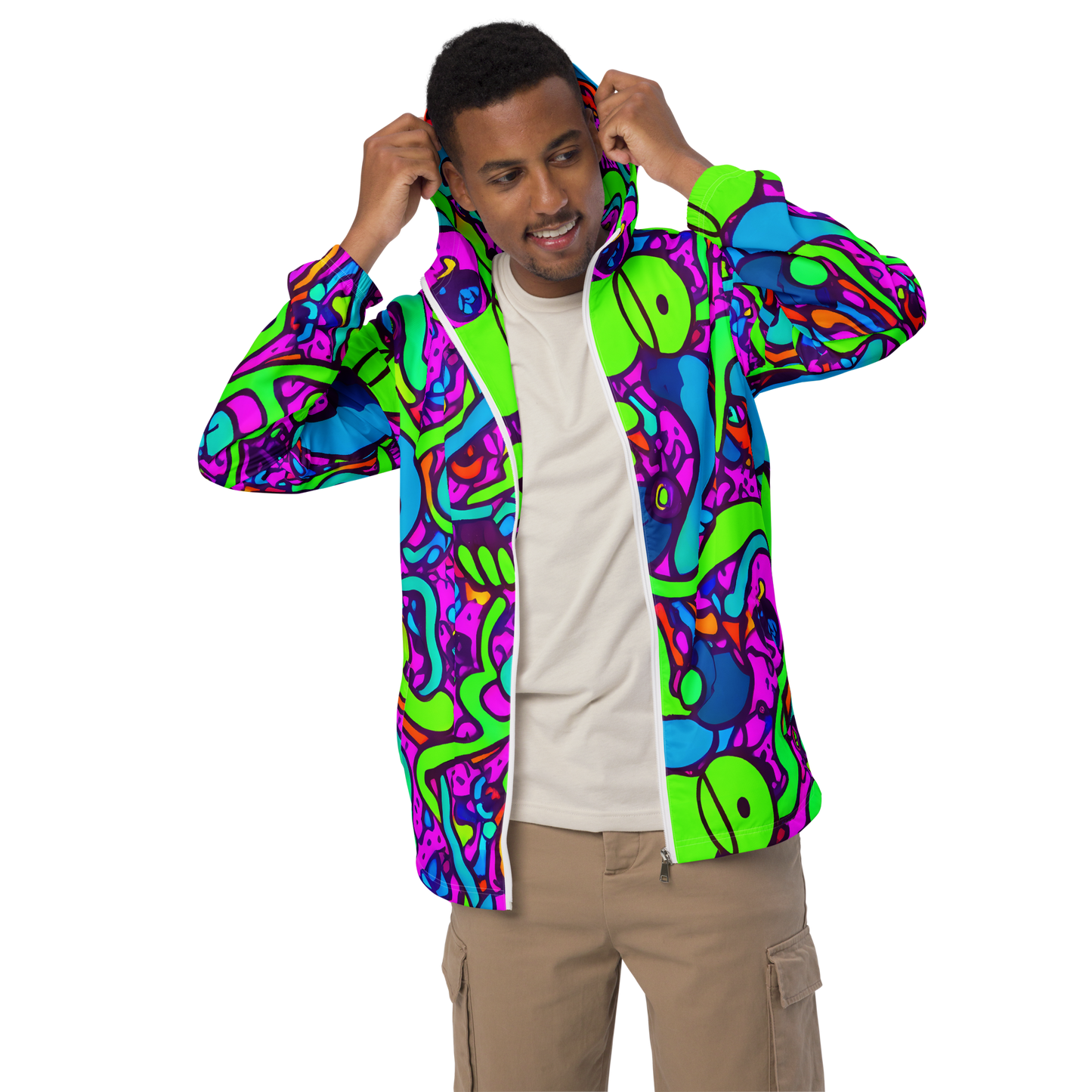 Men's Windbreaker - Funky Vortex