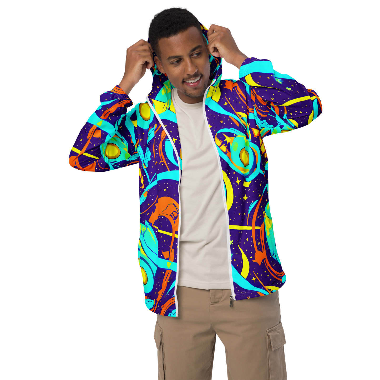 Men's Windbreaker - Stellar Swirl