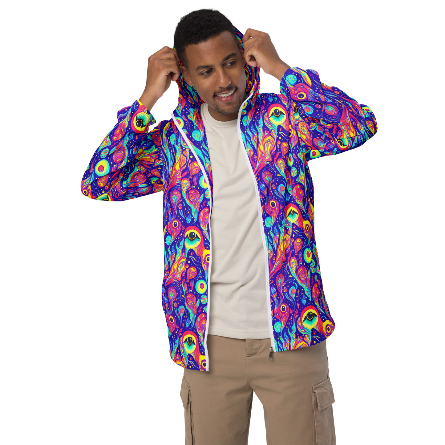 Men's Windbreaker - Mystic Petal Dance