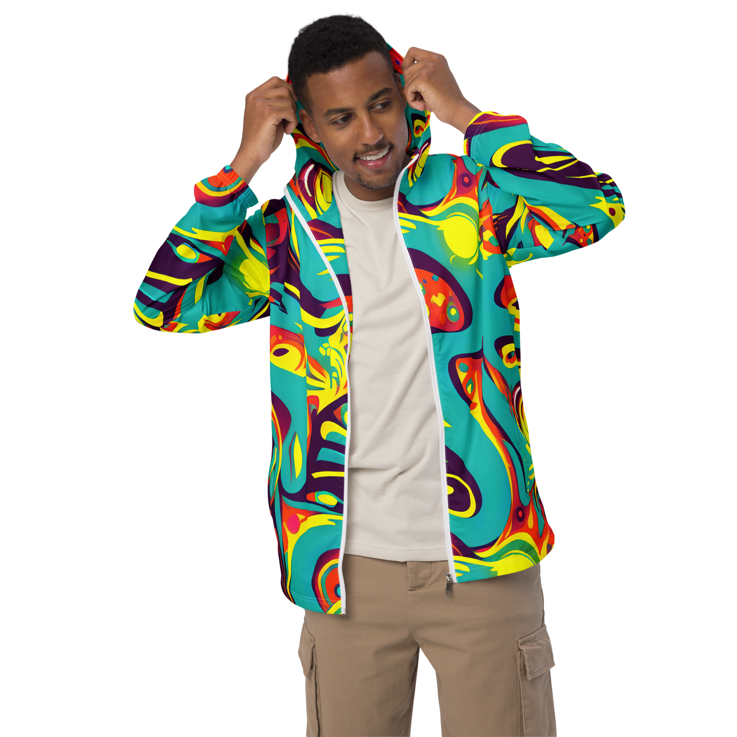 Men's Windbreaker - Retro Ribbon