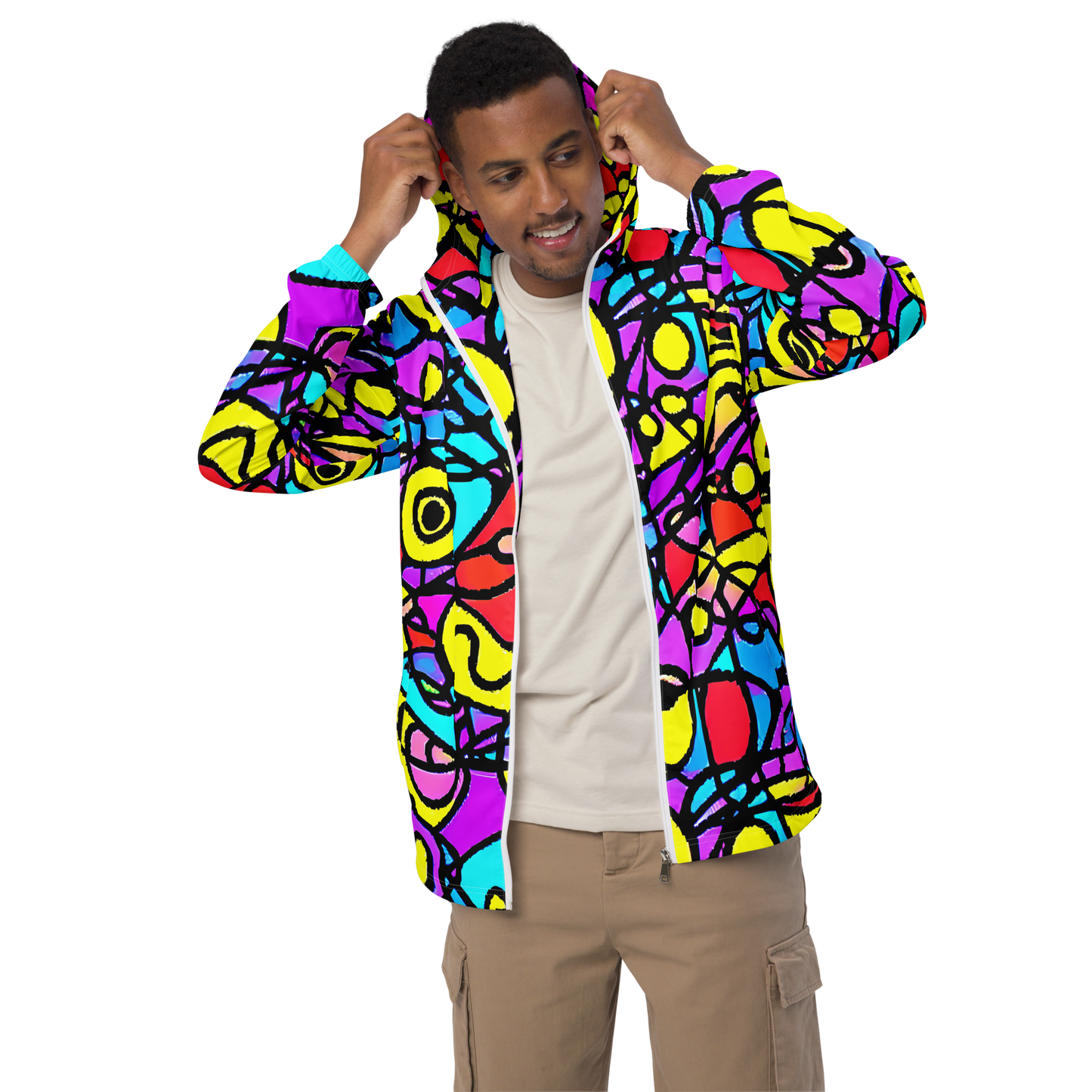 Men's Windbreaker - Radiant Chaos