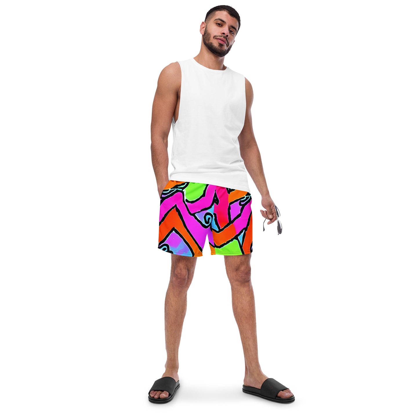 Swim Trunks - Electric Mosaic