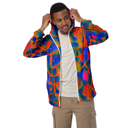 Men's Windbreaker - Vibrant Mosaic