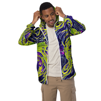 Men's Windbreaker - Celestial Scribbles