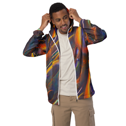 Men's Windbreaker - Pre-Raphaelite Ripple