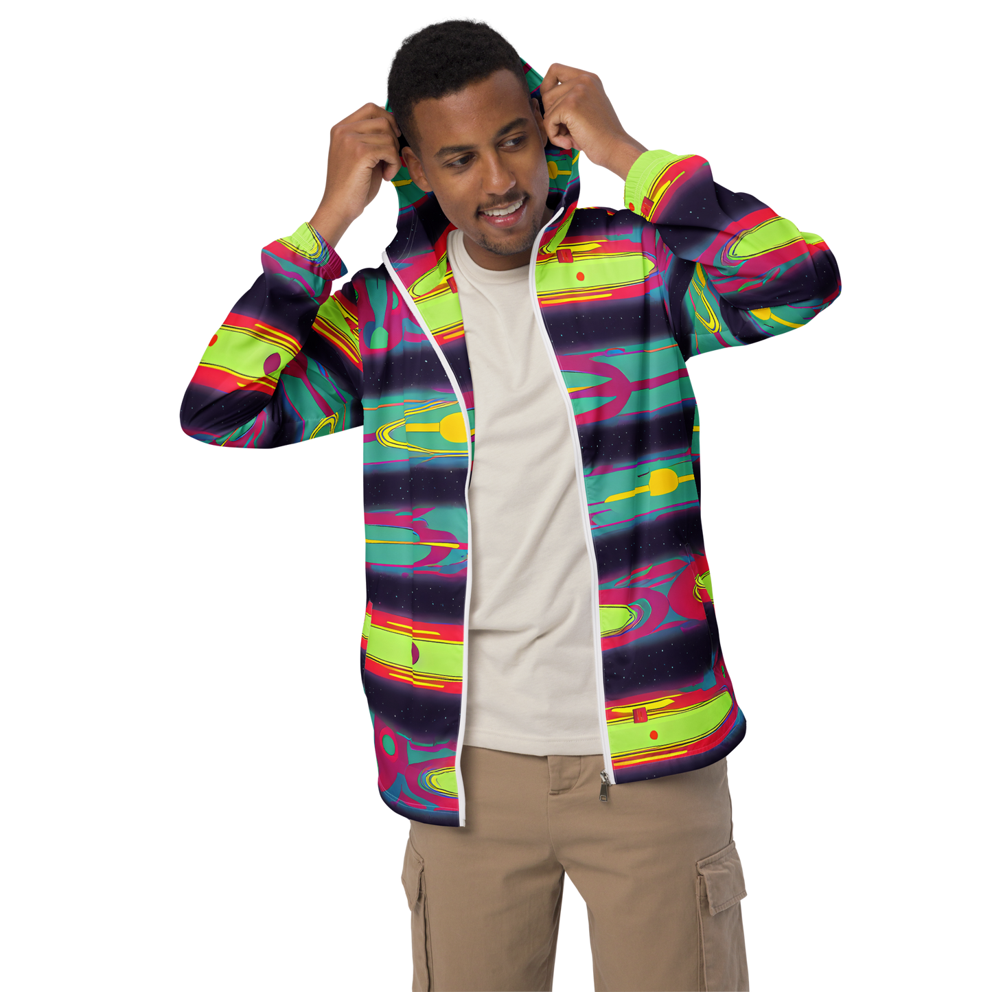 Men's Windbreaker - Astro Pop