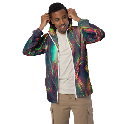 Men's Windbreaker - Temple Wave