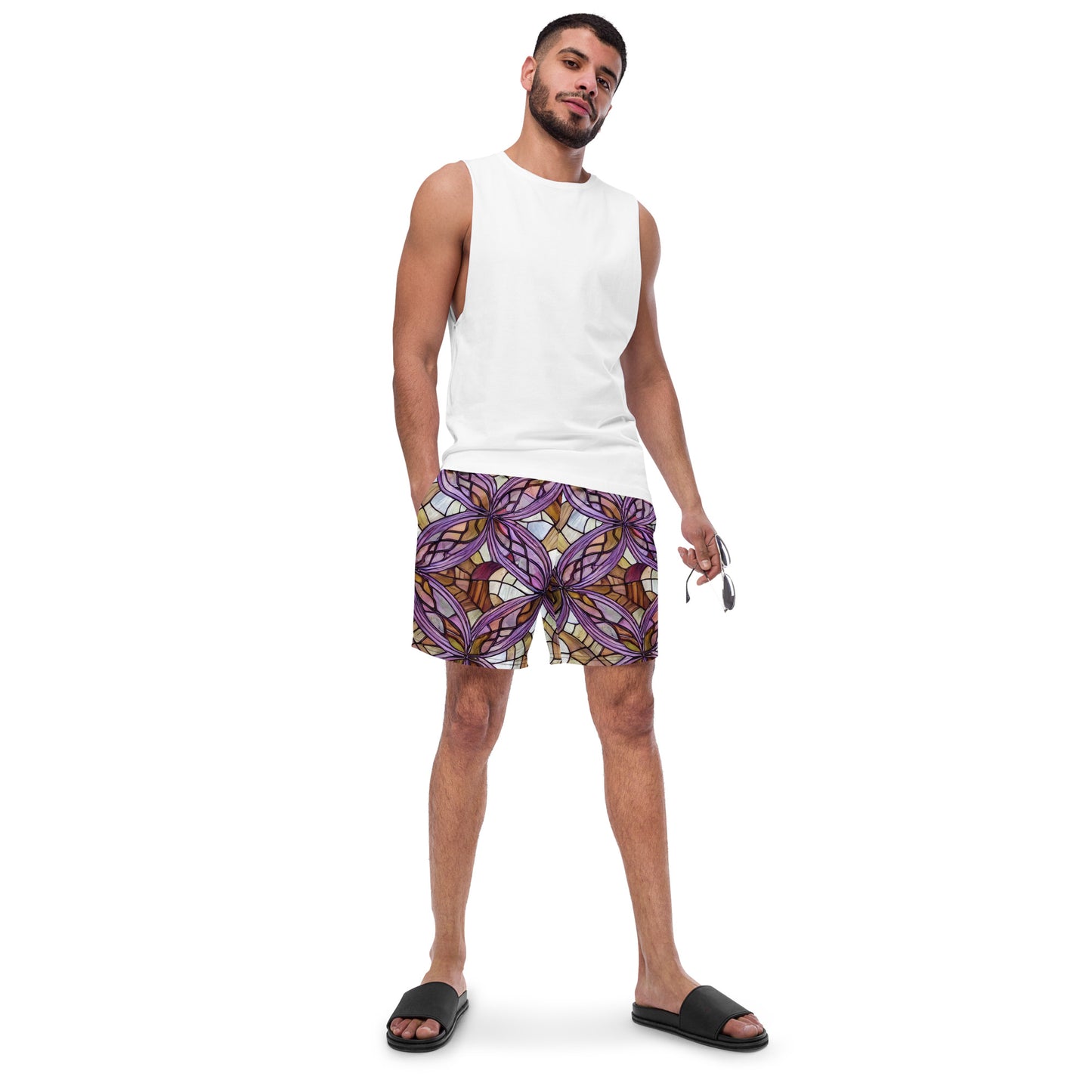 Swim Trunks - Stained Glass Whirl
