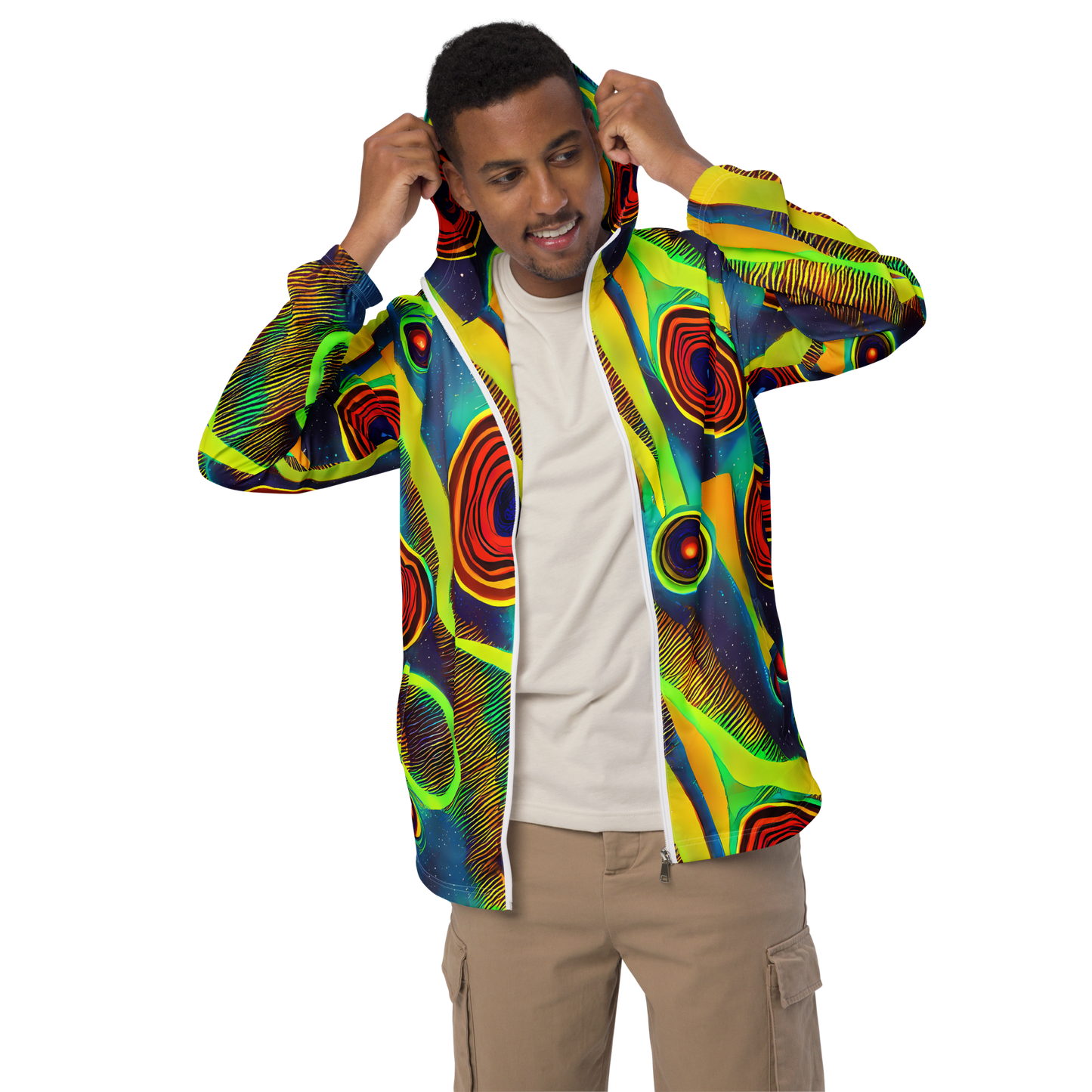 Men's Windbreaker - Galactic Pulse