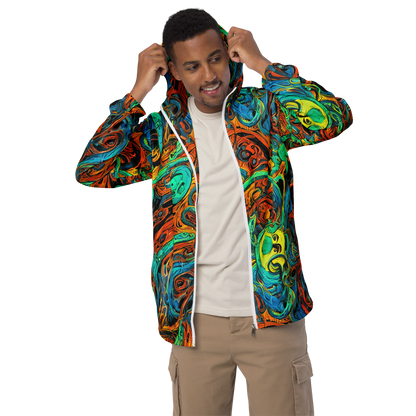 Men's Windbreaker - Flaming Mirage