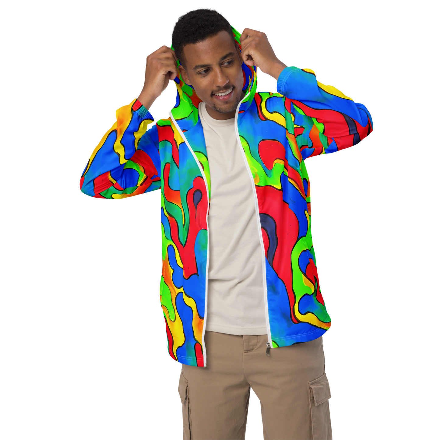 Men's Windbreaker - Splash of Joy