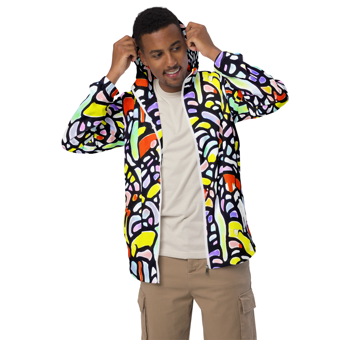 Men's Windbreaker - Cubist Carousel