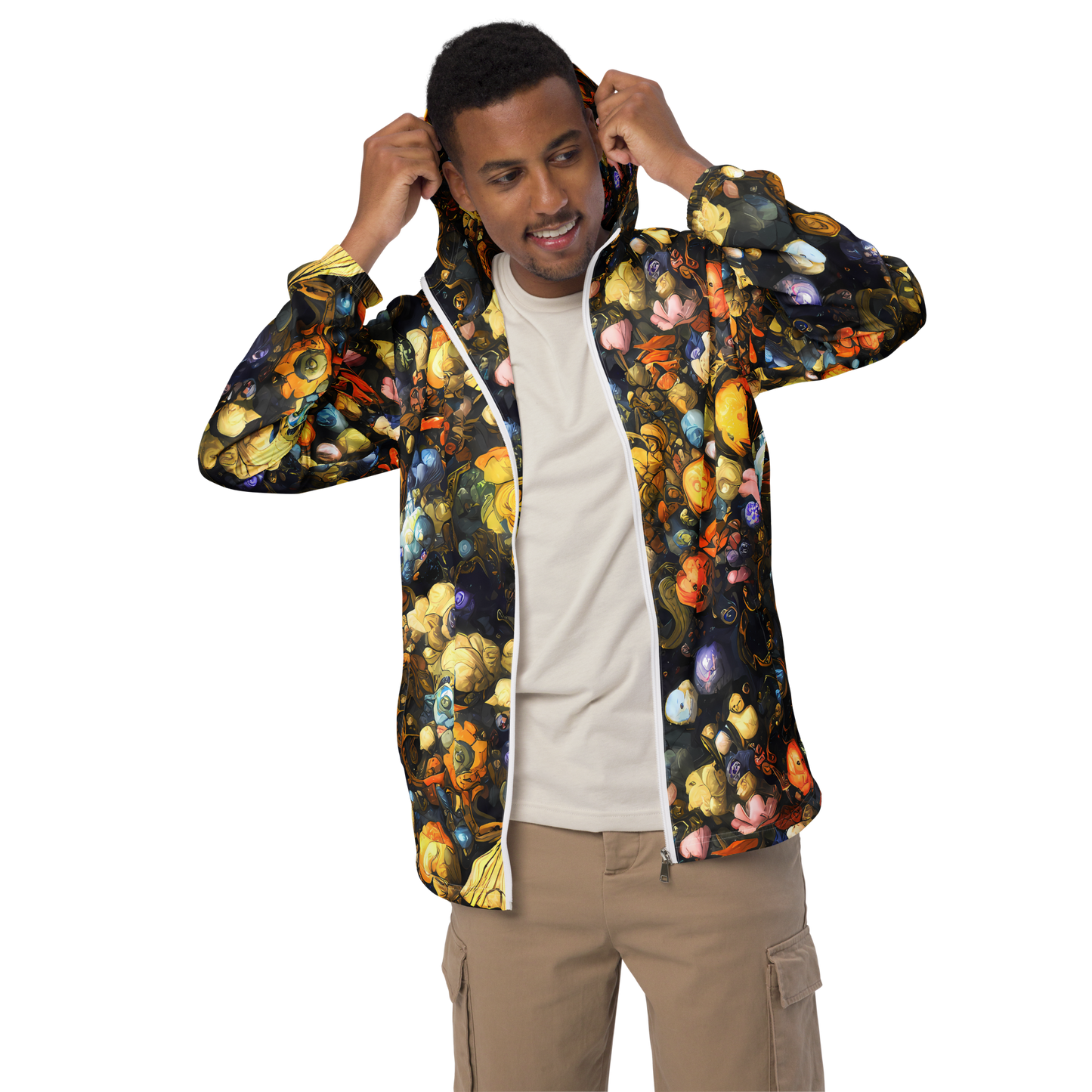 Men's Windbreaker - Baroque Blossom