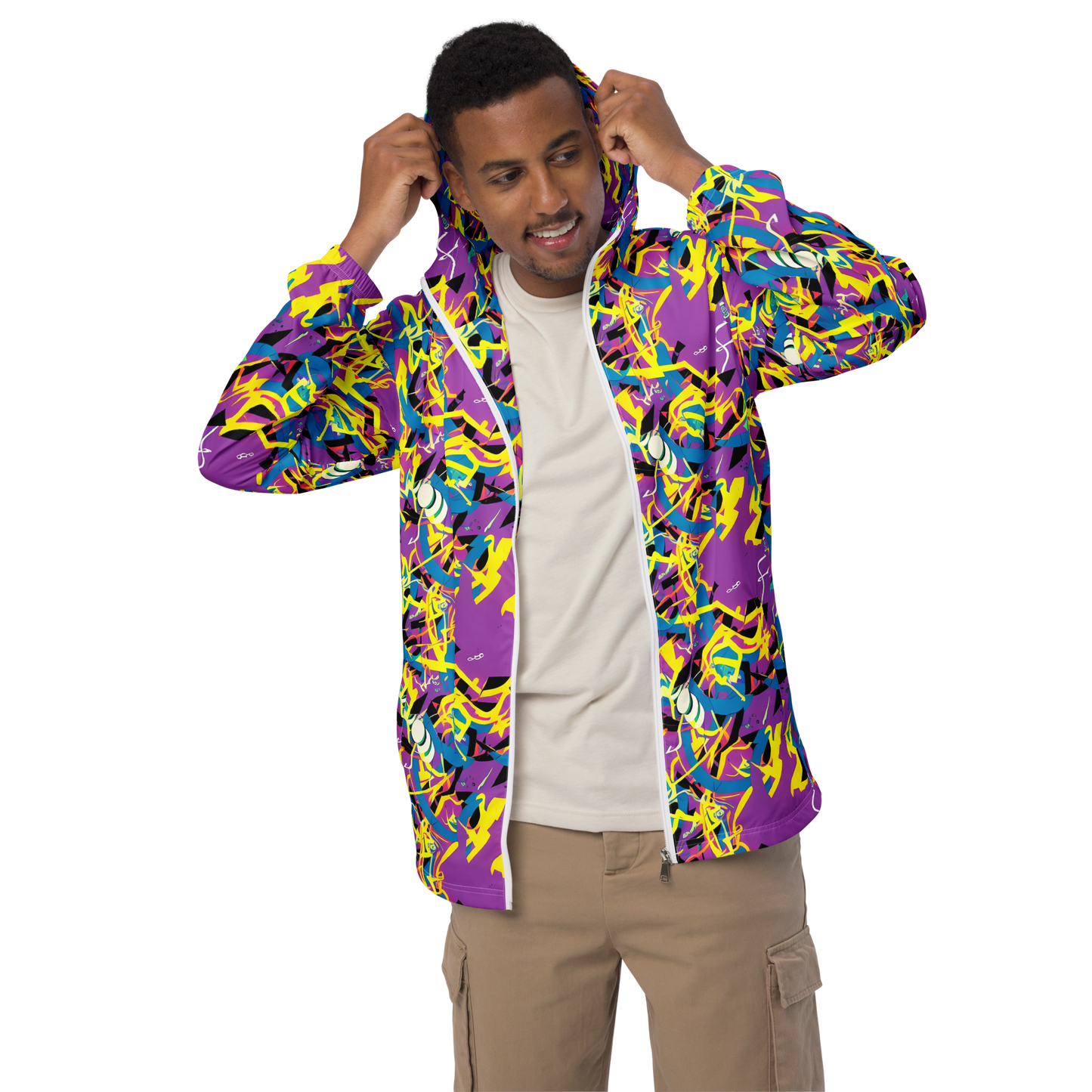 Men's Windbreaker - Galactic Sprawl