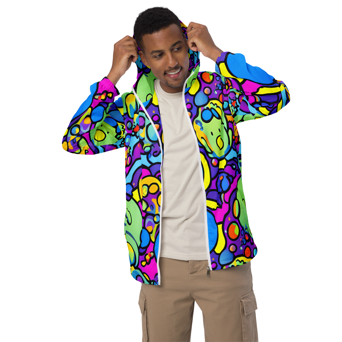 Men's Windbreaker - Radiant Lagoon