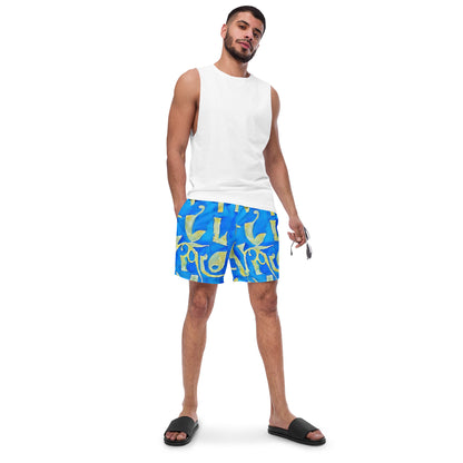 Swim Trunks - Golden Glyphs