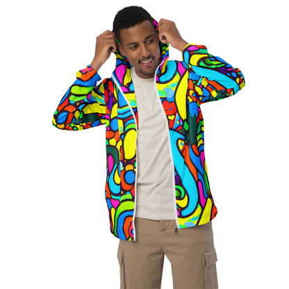 Men's Windbreaker - Chromadoodle Junction