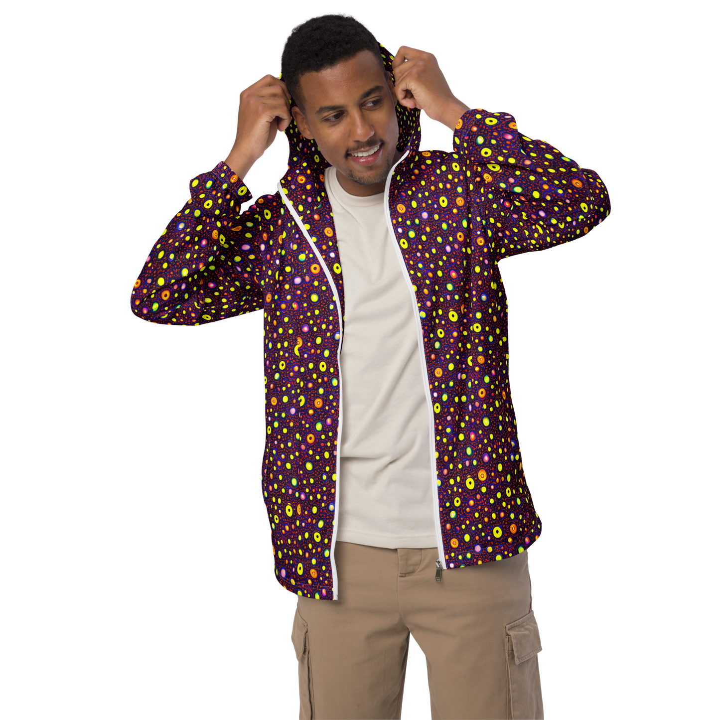 Men's Windbreaker - Cosmic Dotscape