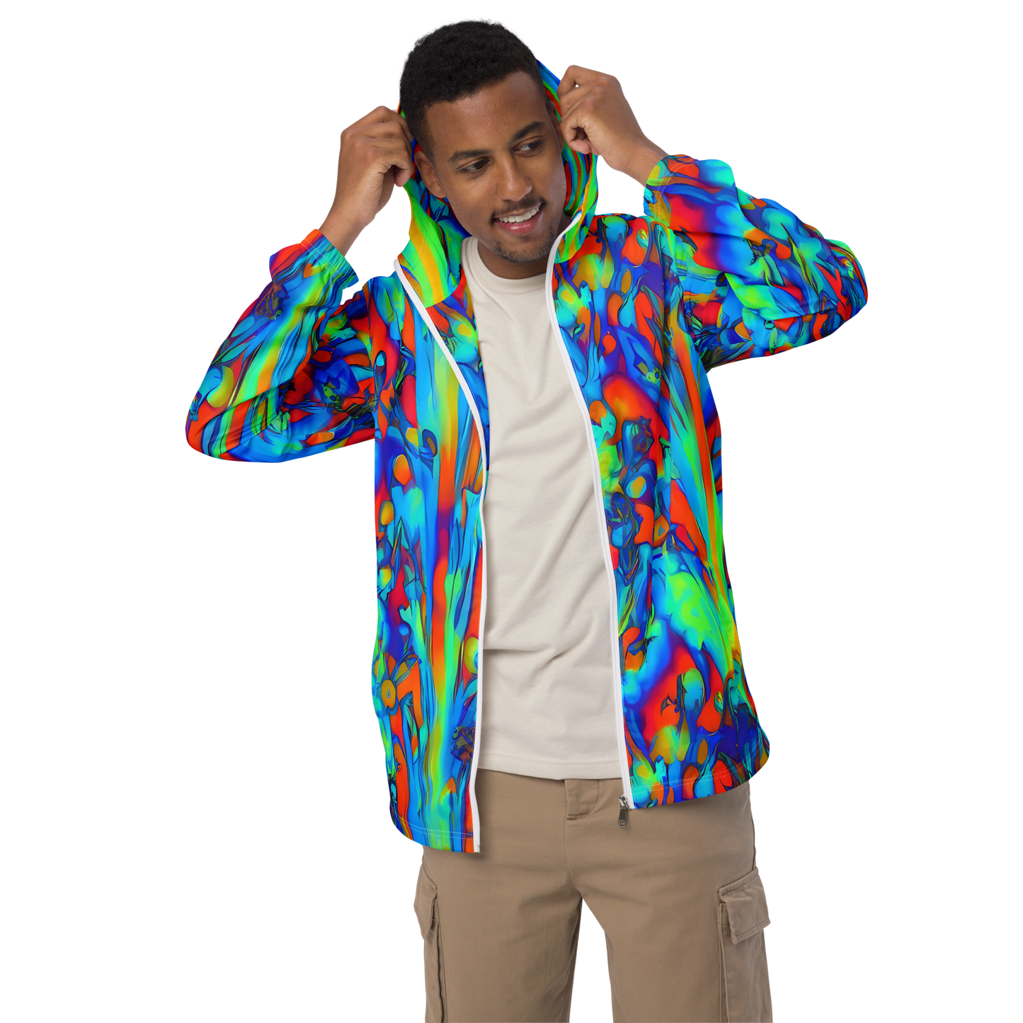 Men's Windbreaker - Vivid Virtuoso