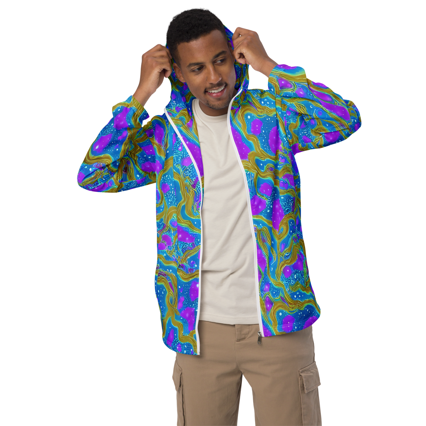 Men's Windbreaker - Mystic Waves