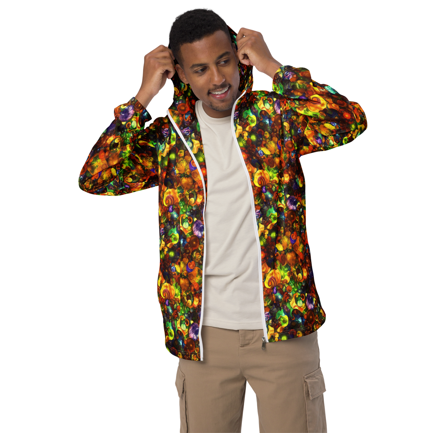 Men's Windbreaker - Spirals of Splendor