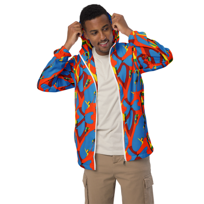 Men's Windbreaker - Fire Ocean Fusion