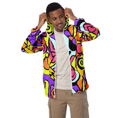 Men's Windbreaker - Spirals of Joy