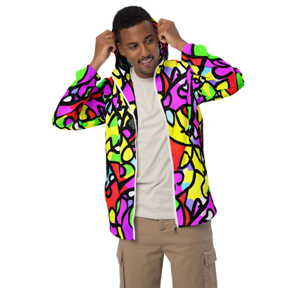 Men's Windbreaker - Vivid Serenade