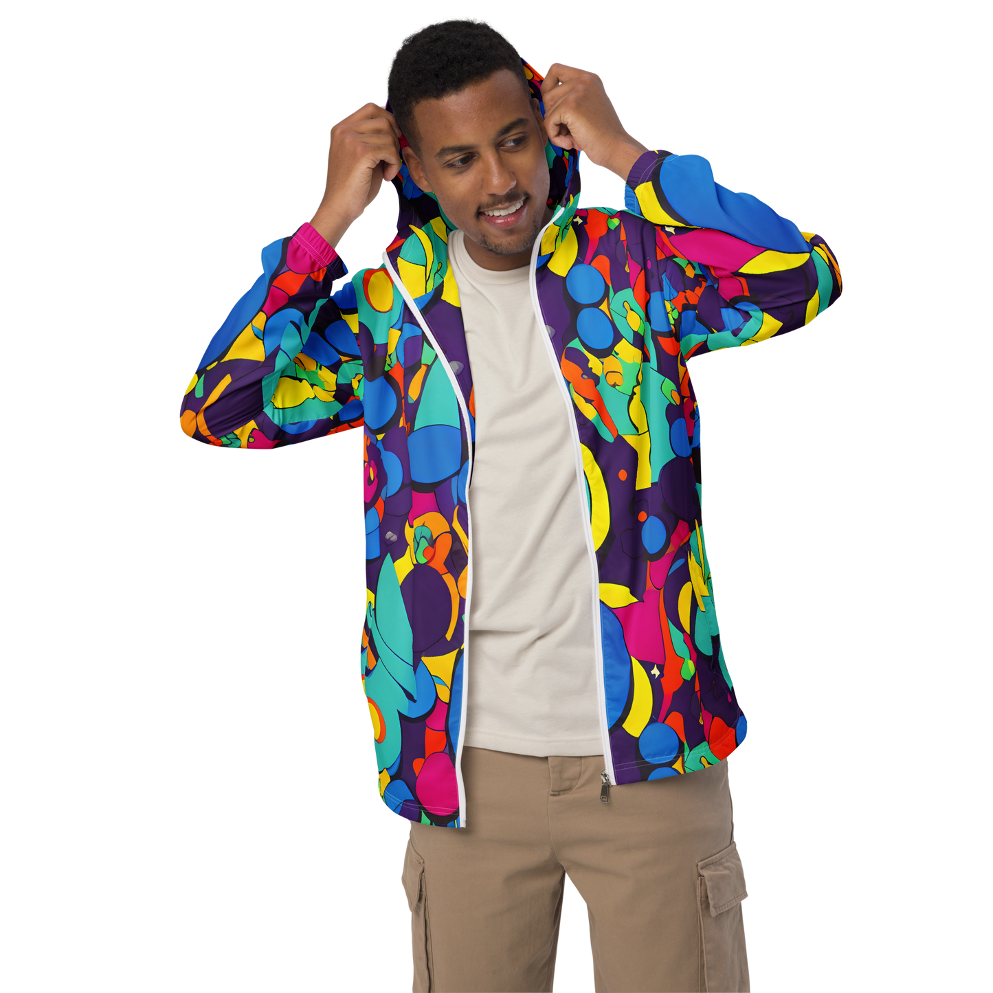 Men's Windbreaker - Psychedelic Harmony