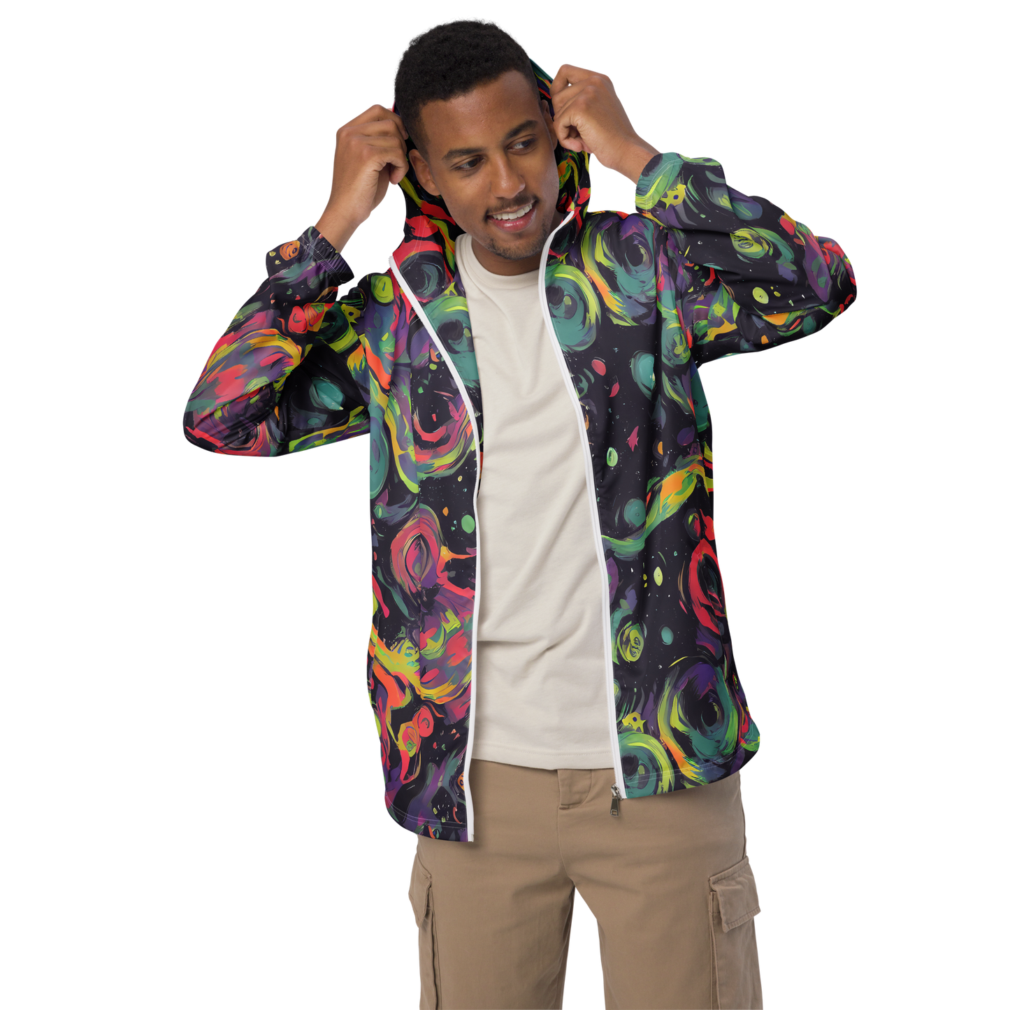 Men's Windbreaker - Psychedelic Drift