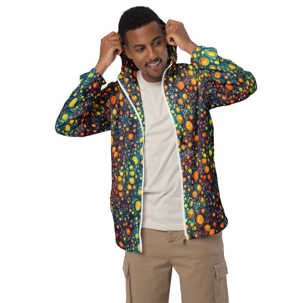 Men's Windbreaker - Starry Orbits