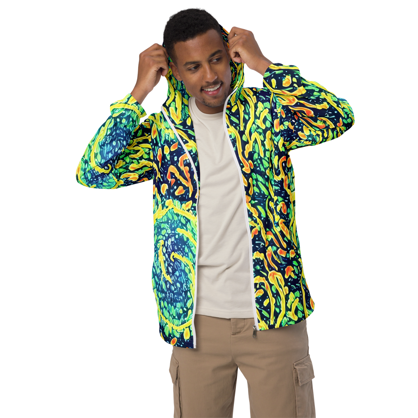 Men's Windbreaker - Vortex Glow