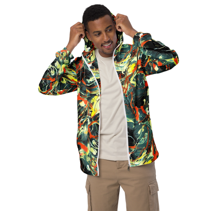 Men's Windbreaker - Fluid Firestorm