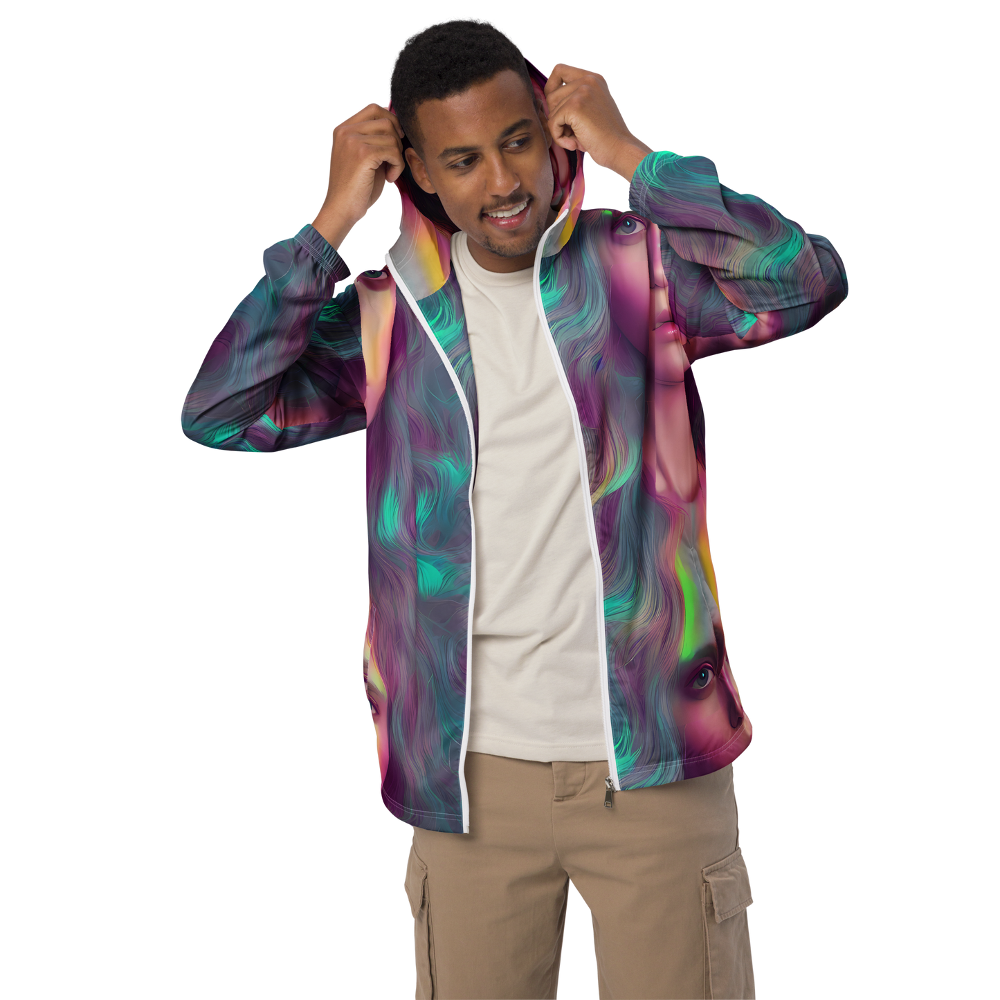 Men's Windbreaker - Surreal Tresses