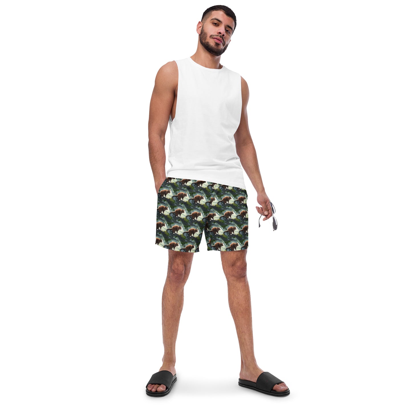 Swim Trunks - Whiskered Enigma