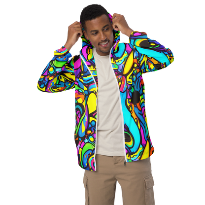 Men's Windbreaker - Kaleidoscopic Flow