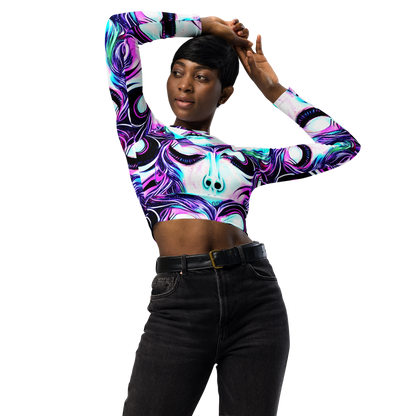 Long Sleeve Crop Top - Chroma Soirée