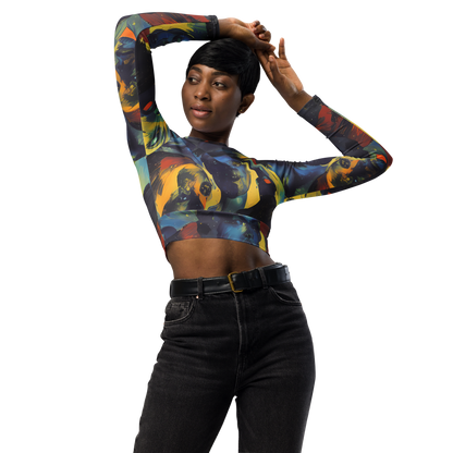 Long Sleeve Crop Top - Vivid Visage