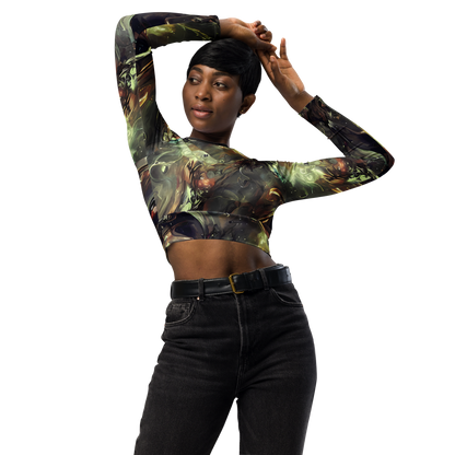 Long Sleeve Crop Top - Chaos Crescendo