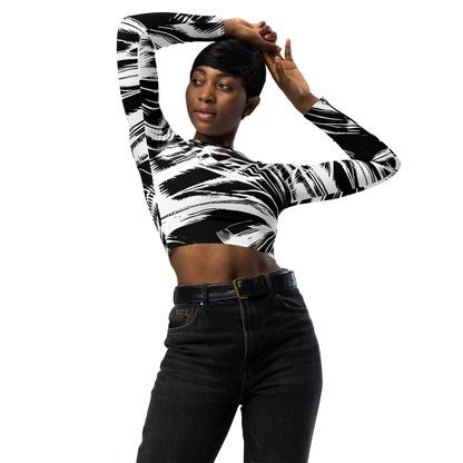 Long Sleeve Crop Top - Silent Thunder