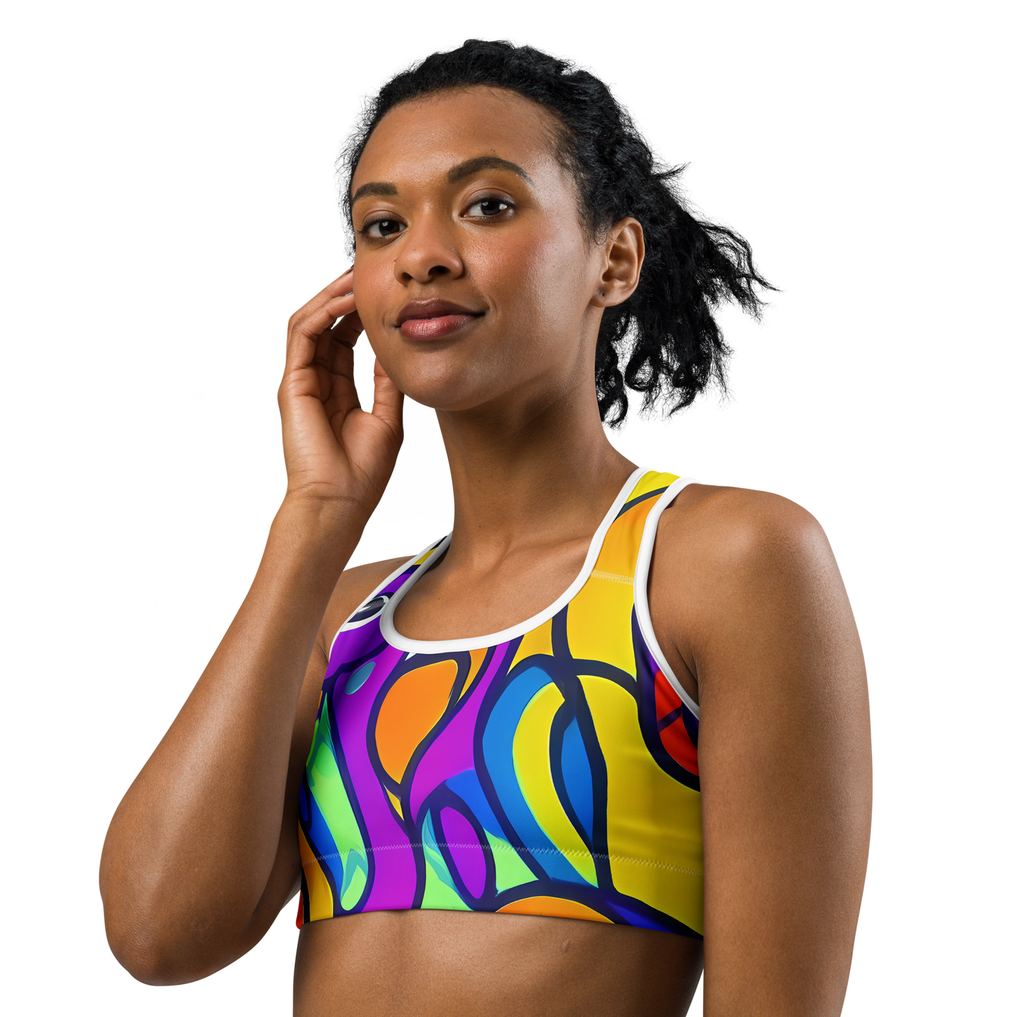 Sports Bra - Kaleido Fish