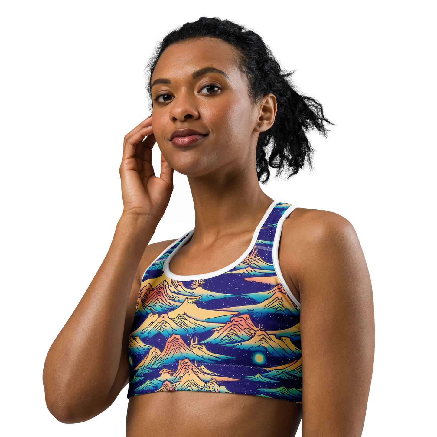 Sports Bra - Mystical Mountain Mirage