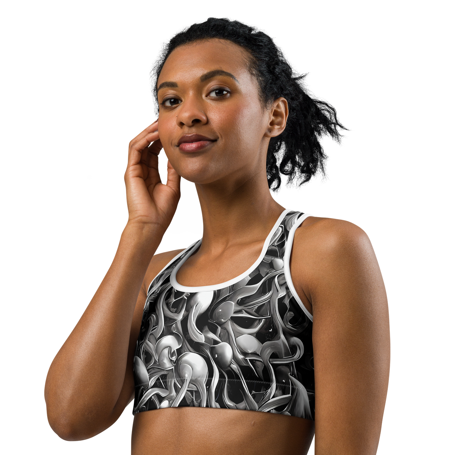 Sports Bra - Fluid Monochrome