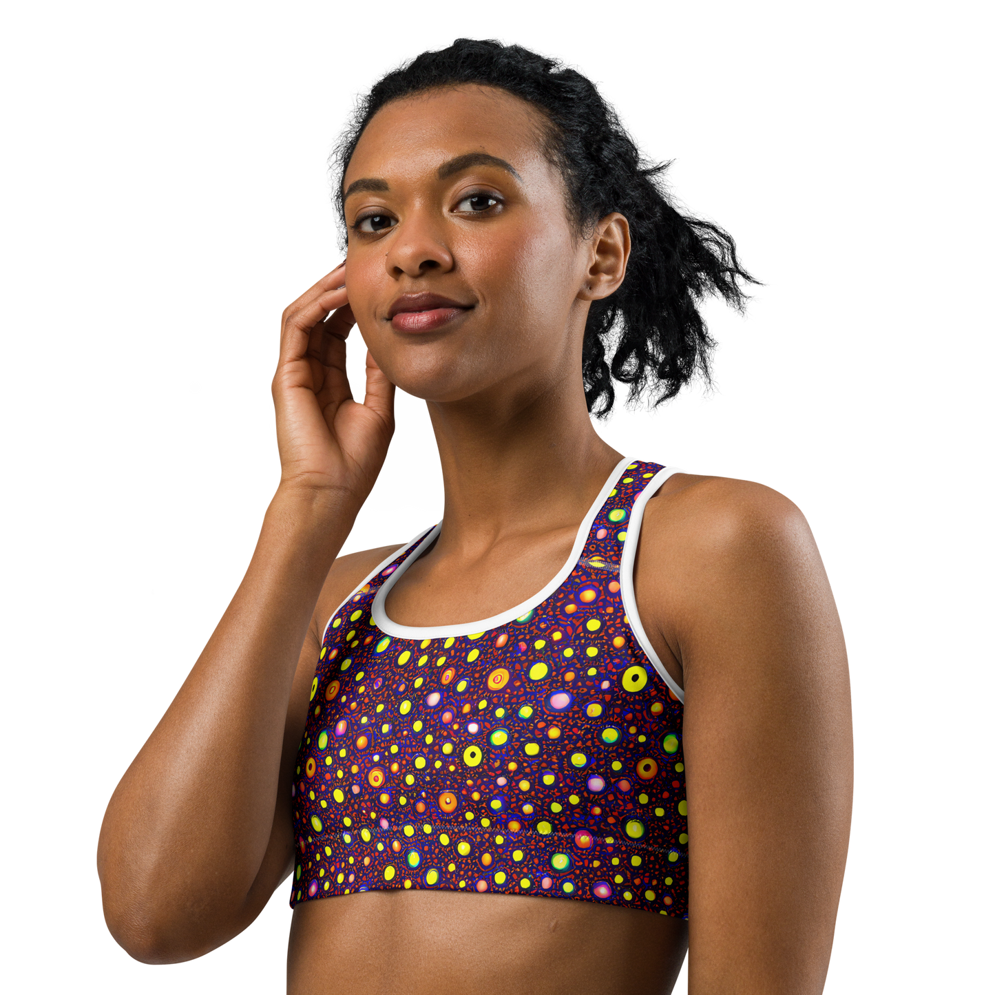 Sports Bra - Cosmic Dotscape