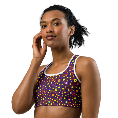 Sports Bra - Cosmic Dotscape