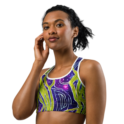 Sports Bra - Celestial Scribbles